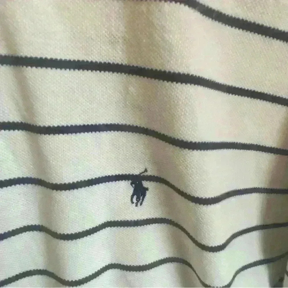 Vintage Ralph Lauren Shirt white and blue stripes XL‎ - Picture 4 of 4